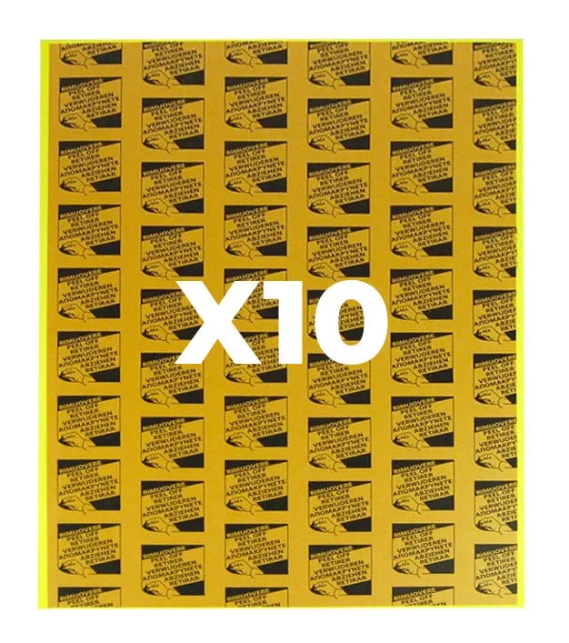 10 Cartoncini Collante 30×40 cm per Zanzariera da Incasso Trappen Luna 50