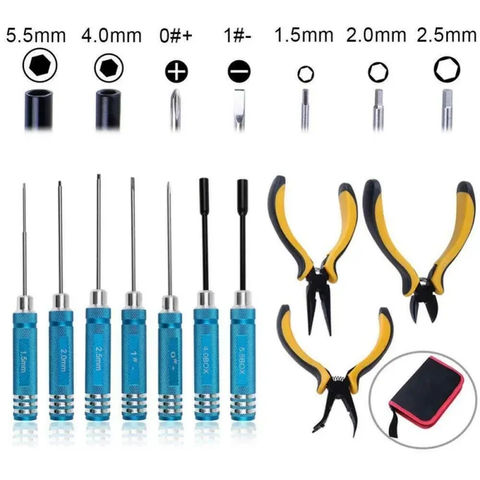 10 in 1 Kit di strumenti RC Cacciaviti esagonali Set 10 1