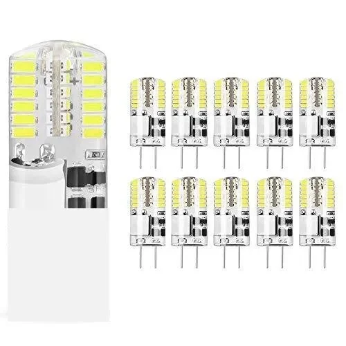 10 pezzi Lampadina LED G4 3.5W, Bianco Freddo 6000K, AC/DC