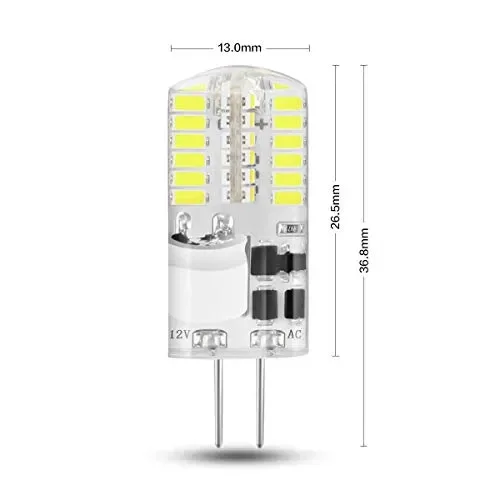 10 pezzi Lampadina LED G4 3.5W, Bianco Freddo 6000K, AC/DC - immagine 3