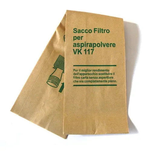 10 Sacchetti Filtro Compatibili con Vorwerk Folletto Vk116 Vk117 Sconti
