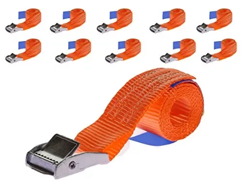 10 x 250 kg 1 m Cinghie Di Fissaggio Con Chiusura a Morsetto Cinghia Veloce…