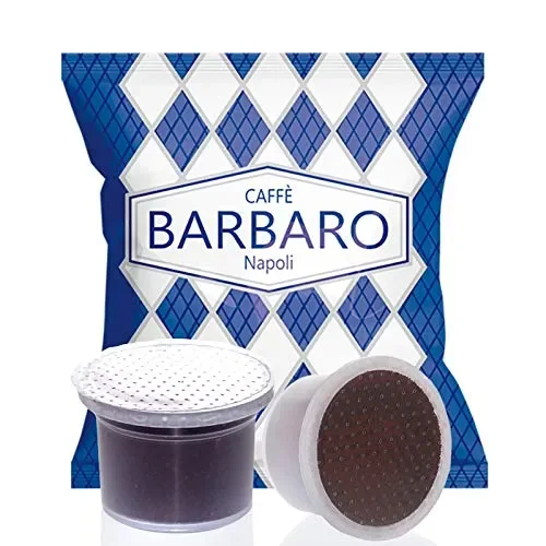 100 CAPSULE AROMA VERO FIOR FIORE BARBARO CAFFE’ CREMOSO NAPOLI MISCELA BLU