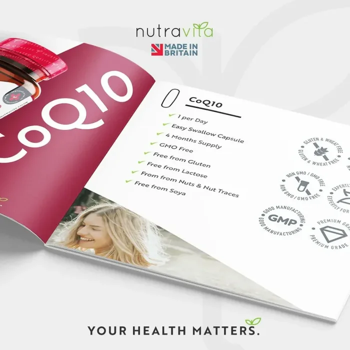120 x Capsule di Coenzima Q10, Ubichione puro al 100%, Alto dosaggio, 4 mesi - immagine 3