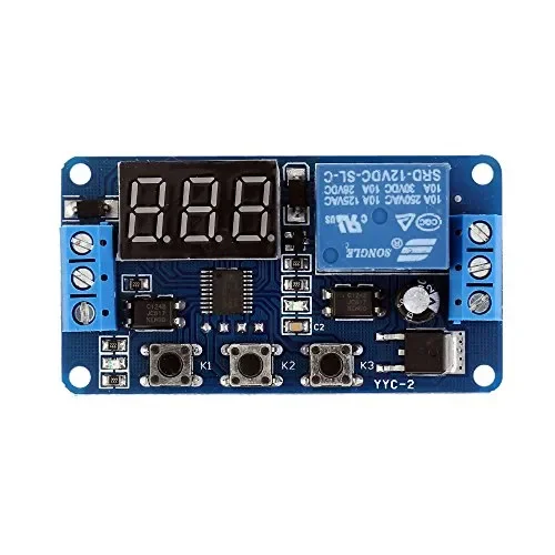 12V Modulo Relè Delay Timer Digitale Control Switch Relay Module, - immagine 2