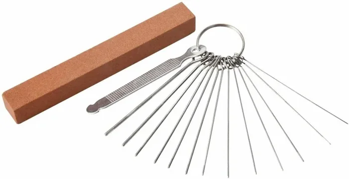 13 x Aghi per limare ponti della chitarra, Mole in acciaio per Capotasto ukulele