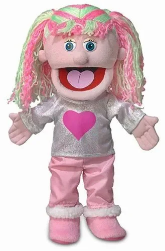 14″ Kimmie (Pink) by Silly Puppets