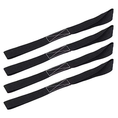 18.5 Pollice Morbido Cinturino di Cricchetto Legare Giù Cinghie nero