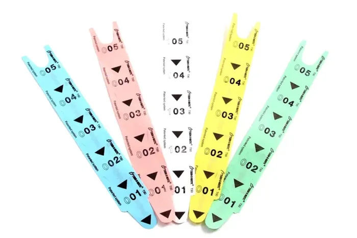 24000 Tickets per Distributore Eliminacode D900 Confezione 6 Rotoli x 4000 Visel Verdi - immagine 2