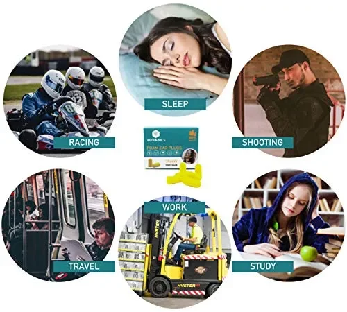 (25paia) Tappi Orecchie Per Dormire Riutilizzabili Torksen 34db per… - immagine 3