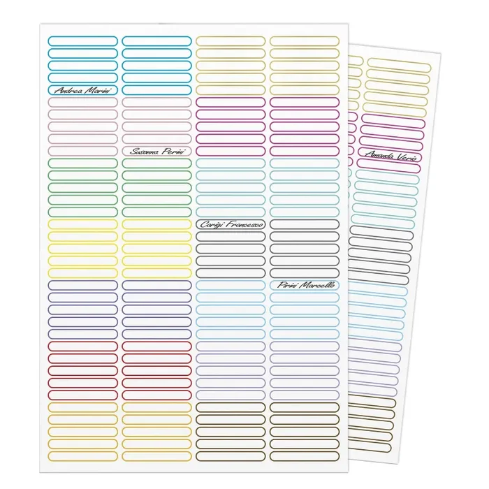280 Etichette Adesive per Matite Scuola con Nome Personalizzabile – Etichette Adesive Personalizzate Colorate per Matite Penne Pennarelli Oggetti – Nomi Adesivi Personalizzati Bambini Impermeabili