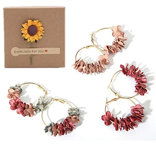 3 Paia colorate Pendenti Vintage Orecchini con Retrò Pendenti… Vendita online