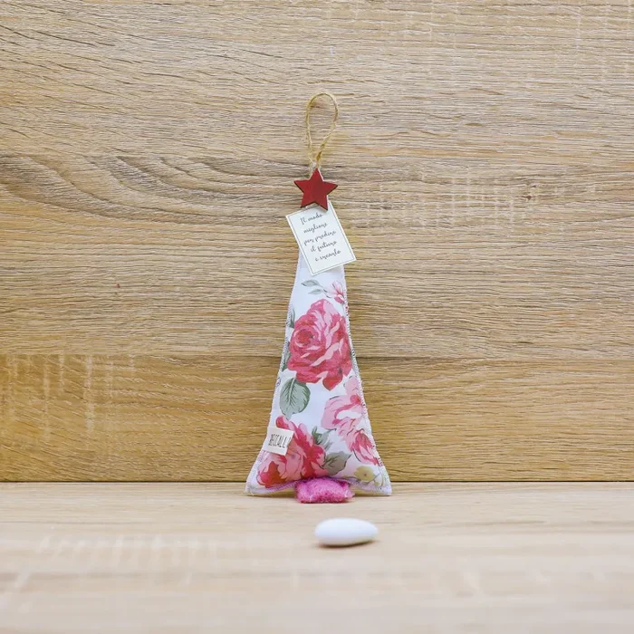 Abete Emozionale con decori di Rose, Sali Profumati e Sacchetto con Rose Beccalli for Life