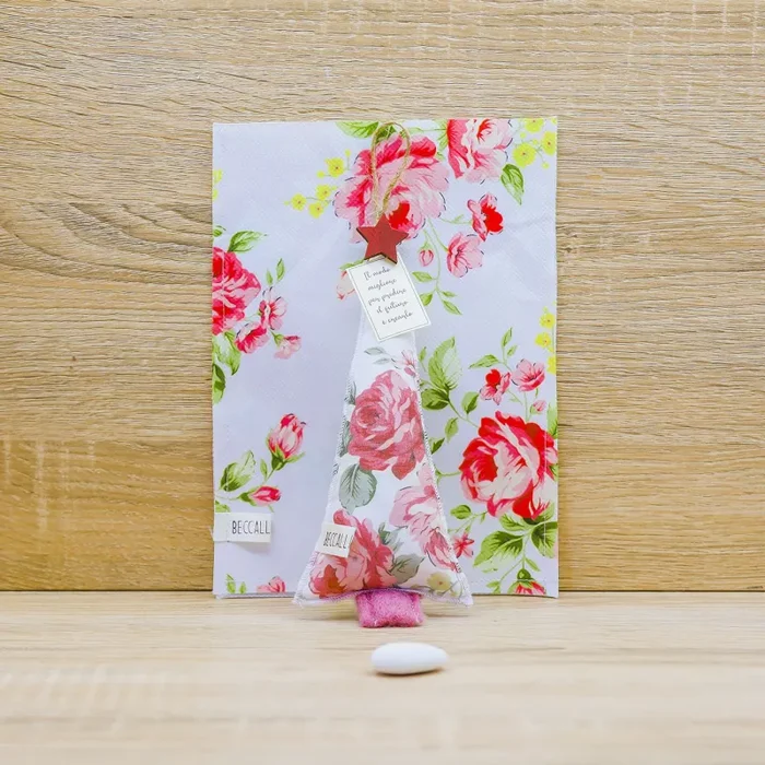 Abete Emozionale con decori di Rose, Sali Profumati e Sacchetto con Rose Beccalli for Life - immagine 3