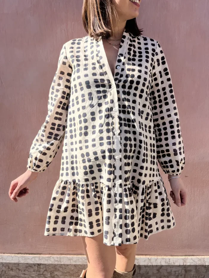 ABITO CAMICIA LEOPARD GEOMETRICO Vendita online - immagine 2