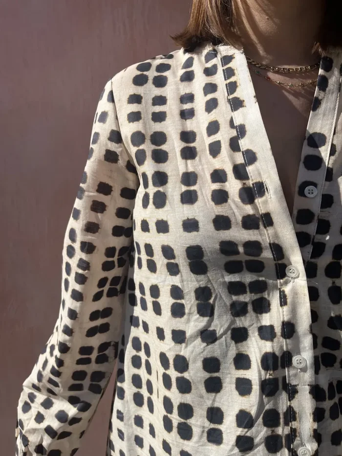 ABITO CAMICIA LEOPARD GEOMETRICO Vendita online - immagine 3