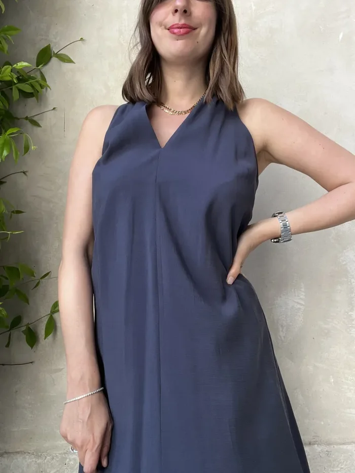 ABITO CORTO INTRECCIO EFFETTO SETA - immagine 2