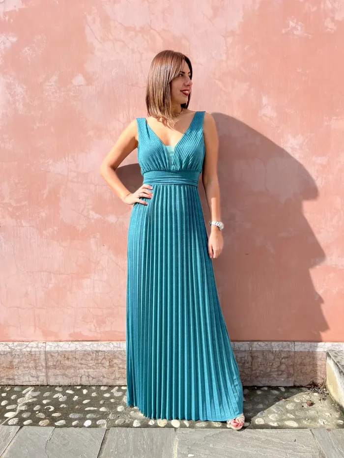 ABITO LUNGO PLISSE’ SCOLLO V Online