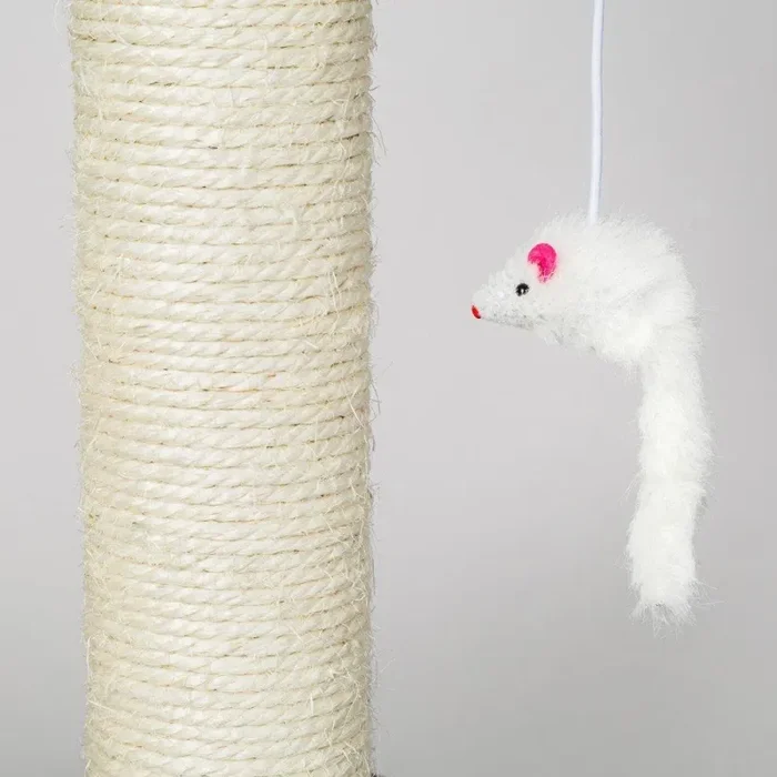 Albero Tiragraffi con Cuccia per Gatti H71 cm Rizzetti Fidel Rosso Saldi - immagine 2