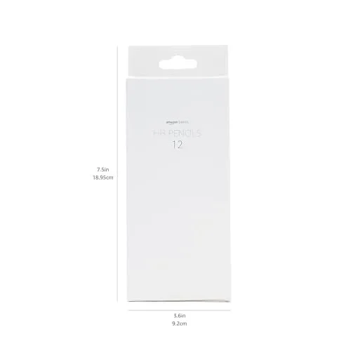 Amazon Basics – matite HB in grafite, in confezione da 12, colore nero - immagine 3