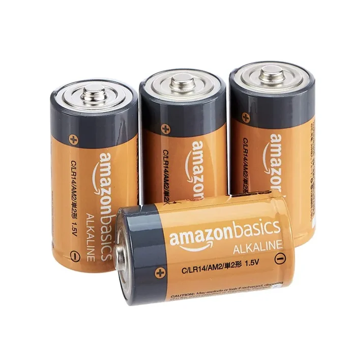 AmazonBasics – Batterie alcaline mezza torcia per usi quotidiani 4 pz