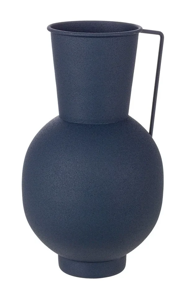 Anfora con Manico Ø19×29,5 cm in Metallo Kalathos Blu