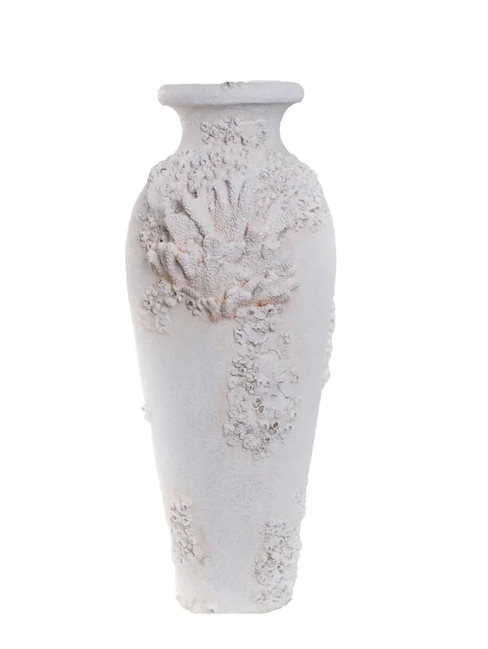 Anfora Conchiglie e Coralli 37 H 83 cm