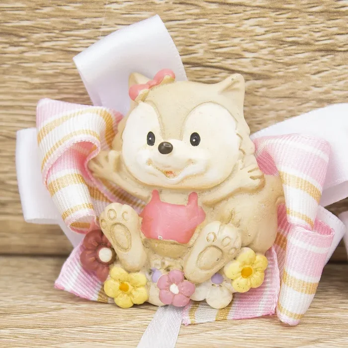 Applicazione Fiocco Rosa con Volpe - immagine 2