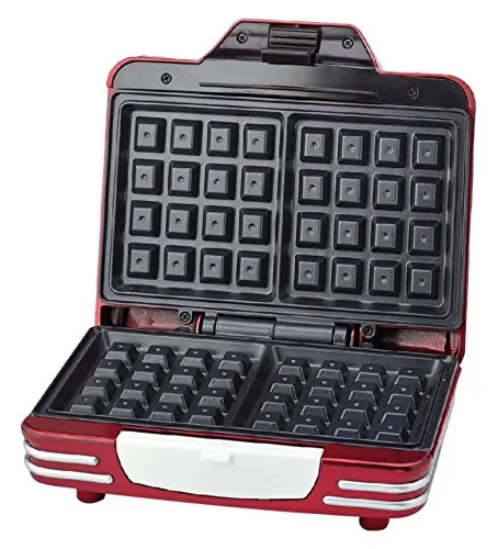 Ariete 187 Waffle Maker – Piastra elettrica antiaderente per waffle, 700W,…