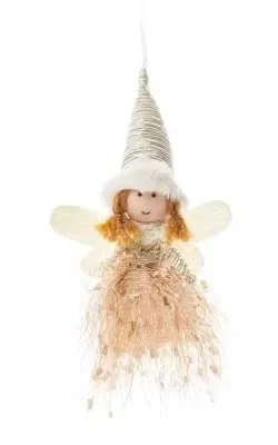 ARPIMEX Algioletto Natale con Gonna x Albero 17 Cm Cipria