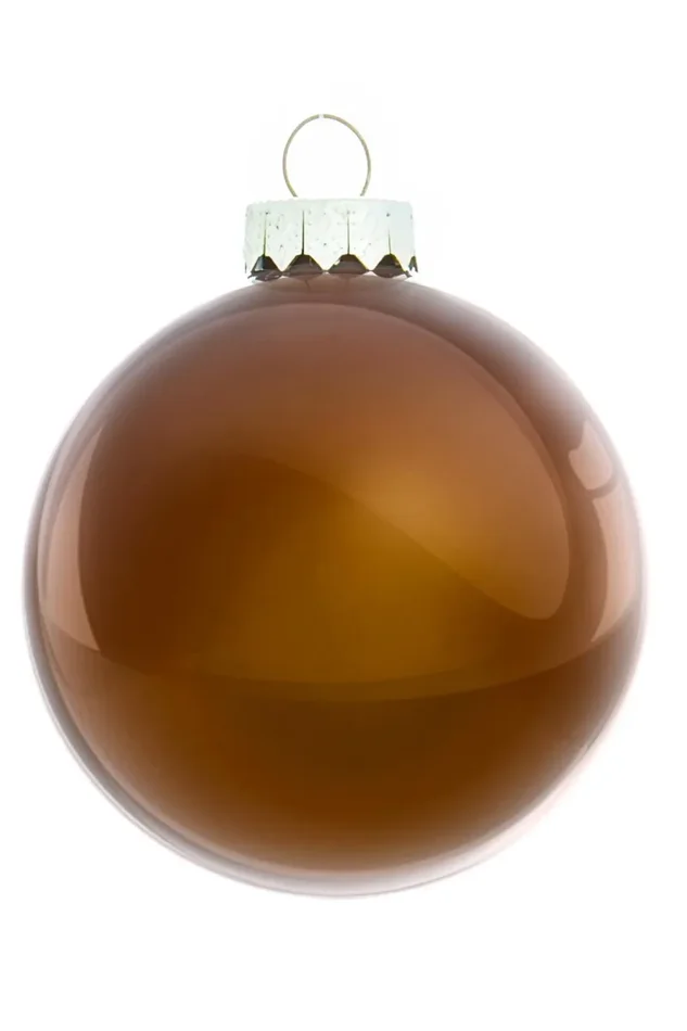 ARPIMEX Box 16 Sfere Natale Vetro D 80 Mm Cioccolato