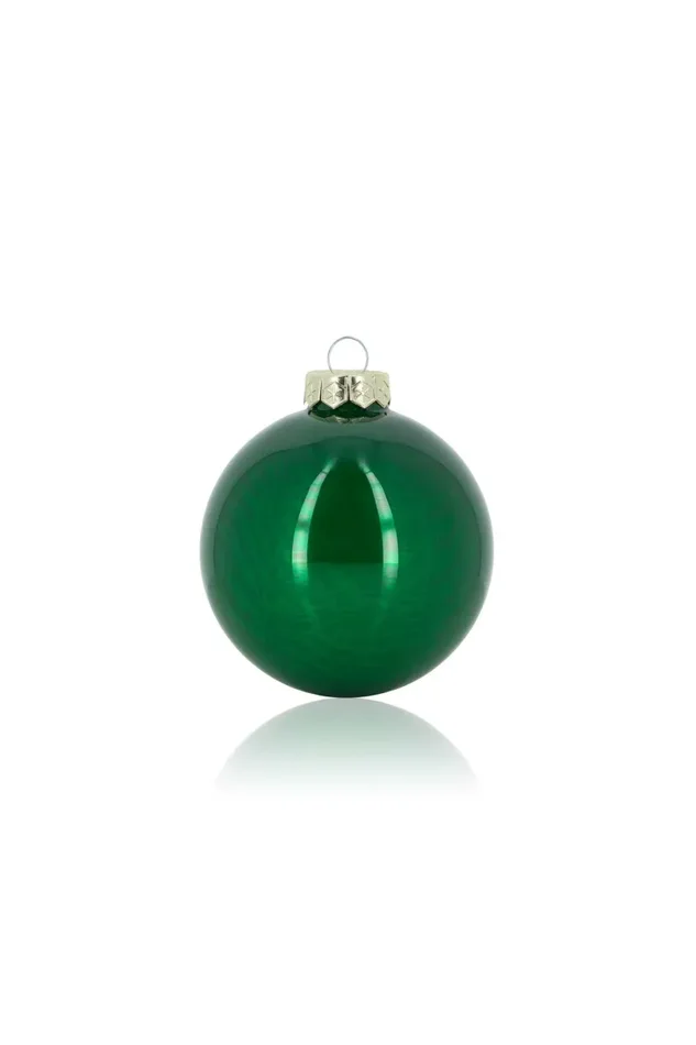 ARPIMEX Box 16 Sfere Natale Vetro D 80 Mm Verde