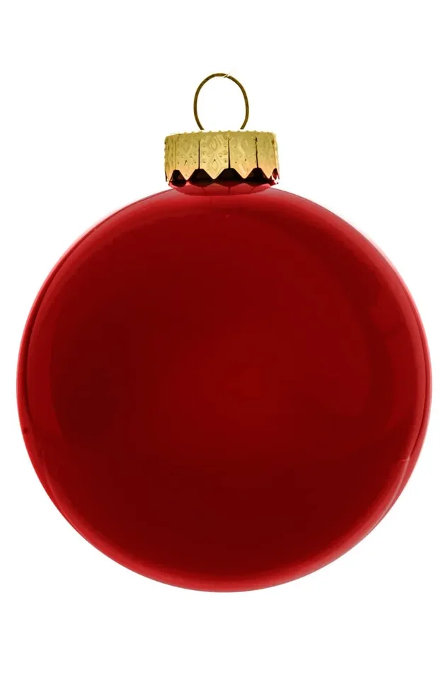 ARPIMEX Box 36 Sfere Natale Vetro D 40 Mm Rosso Scuro