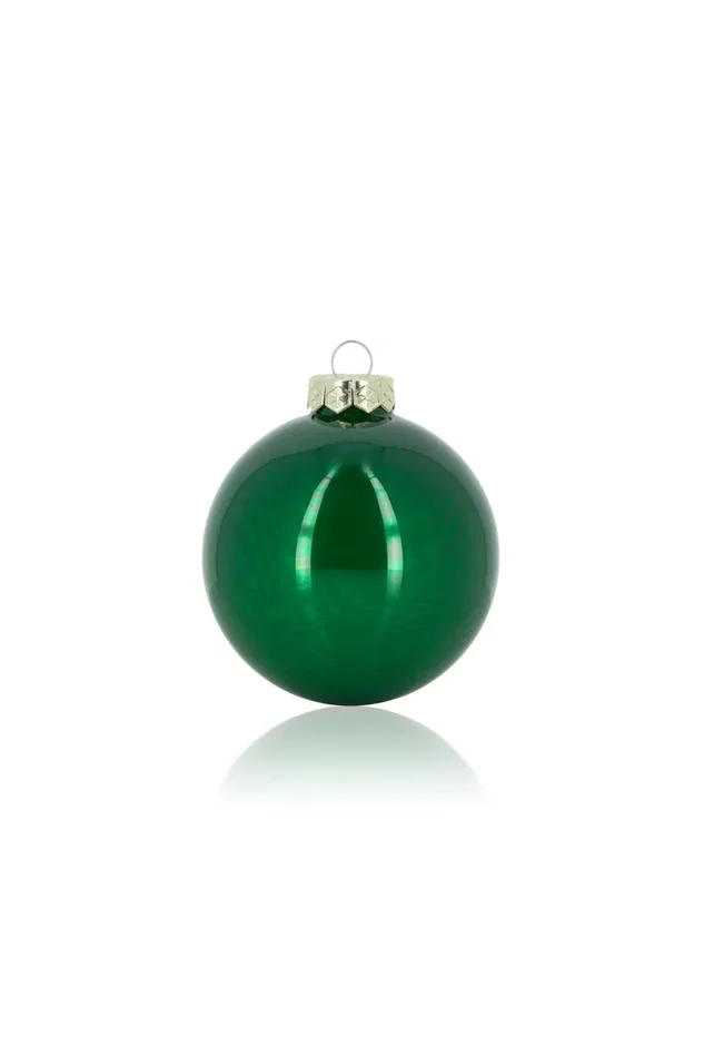 ARPIMEX Box 36 Sfere Natale Vetro D 60 Mm Green