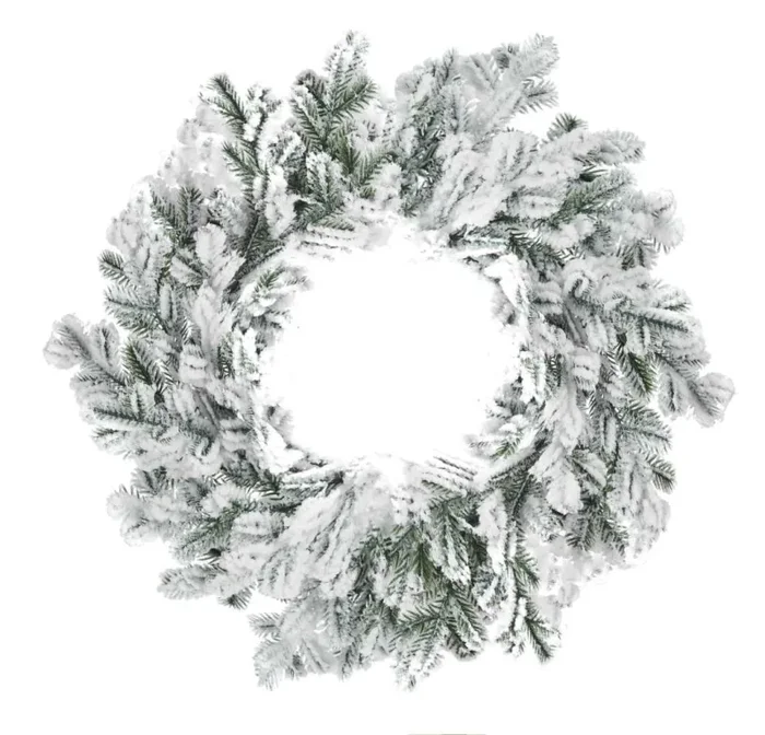 ARPIMEX Corona Natale Pino Winter Majesty D 30 Cm Innevato Bianco