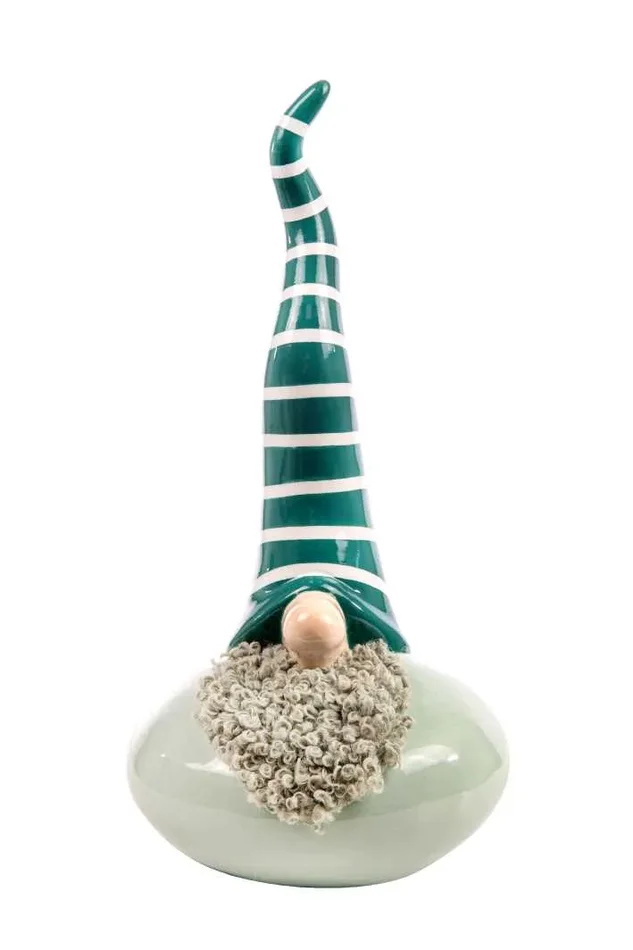 ARPIMEX Gnomo Ceramica Natale 31 Cm Green