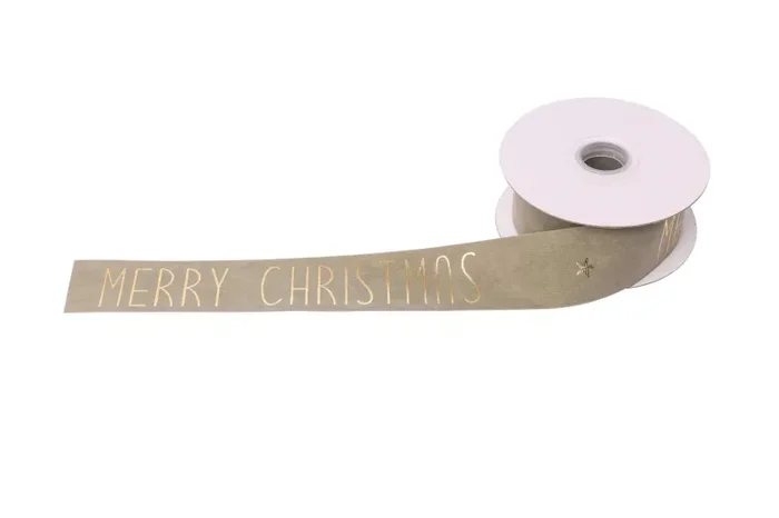 ARPIMEX Nastro Natale Merry Christmas 15 Mm 10 Mt Avana