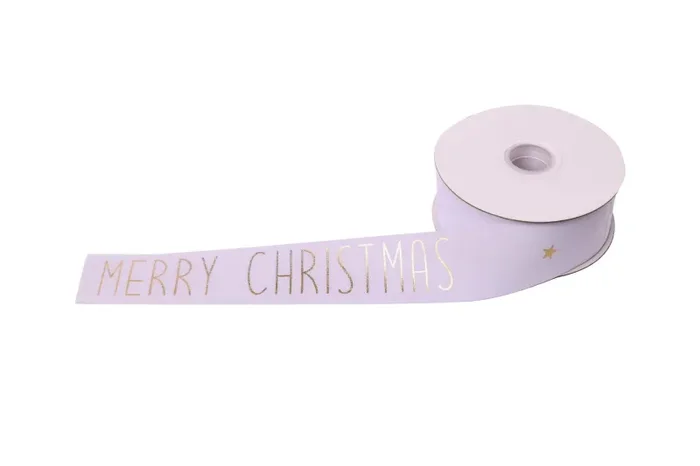 ARPIMEX Nastro Natale Merry Christmas 15 Mm 10 Mt Bianco