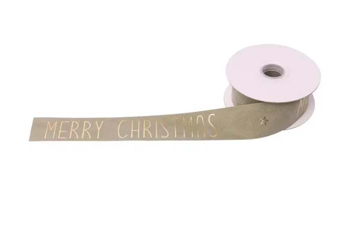 ARPIMEX Nastro Natale Merry Christmas 25 Mm 10 Mt Avana
