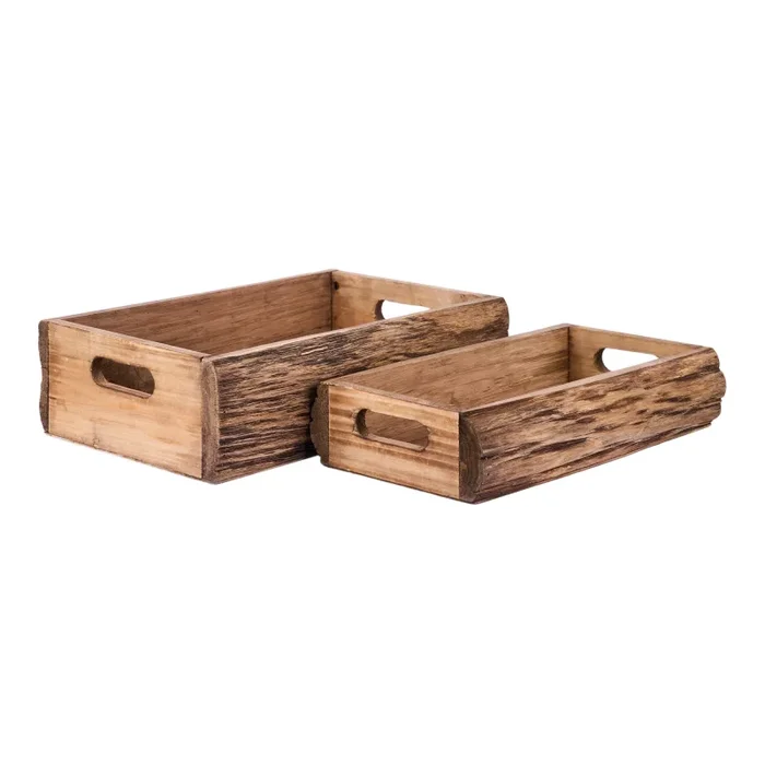 ARPIMEX Set Natale 2 CasSet Natalete Legno M.G. 38 x 22 x 10,5 Cm