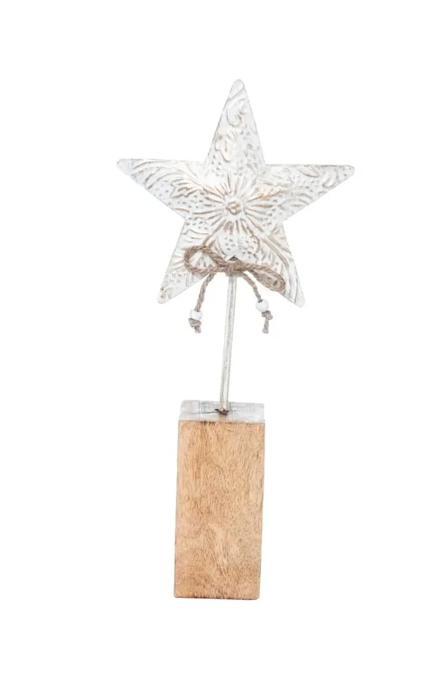 ARPIMEX Stella Natale in Metallo su Base 36 Cm