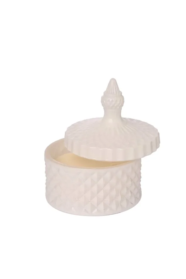 ARPIMEX Vasetto Vetro con Cera D 10,5 Cm H 13 Cm Bianco Vendita online