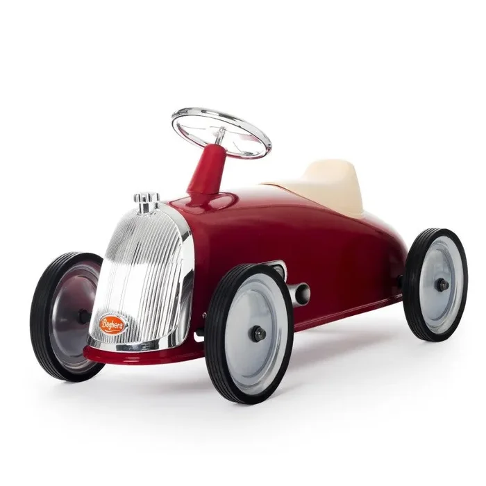 Auto Cavalcabile Vintage da Corsa per Bambini Baghera Rider Rosso