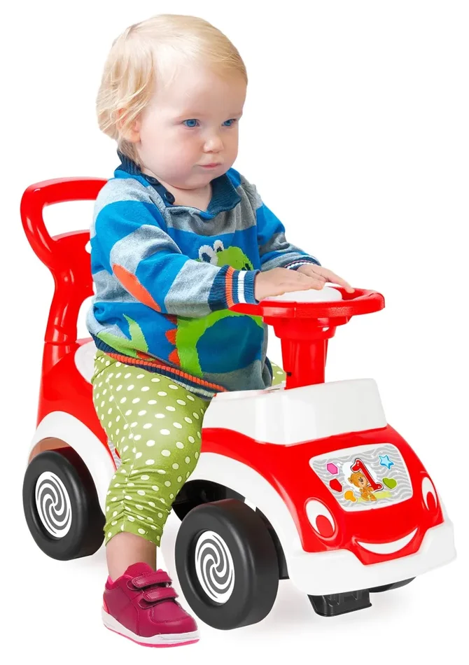 Auto Macchina Cavalcabile per Bambini 78×29,5×54 cm con Formine Saetta Rosso - immagine 2