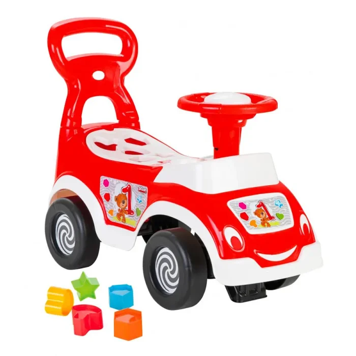 Auto Macchina Cavalcabile per Bambini 78×29,5×54 cm con Formine Saetta Rosso - immagine 3