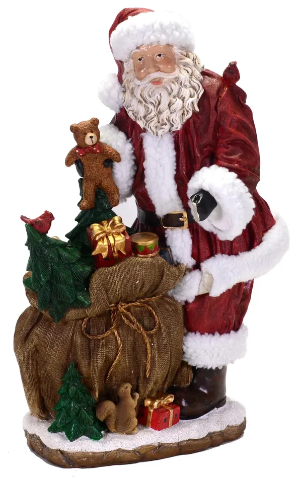 Babbo Natale in Resina H50 cm con Regali