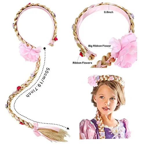 Bascolor Principessa Rapunzel Sofia Vestito Accessori Collana Diadema Guanti… - immagine 3