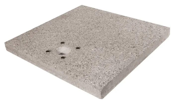 Base Quadrata 40x40x5 cm per Fontane con Ghiera Grande in Cemento Belfer 42/BSE/1 - immagine 3