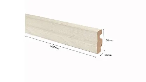 BATTISCOPA SAGOMATO MDF MERBAU – 5 BARRE – 12 ML - immagine 2
