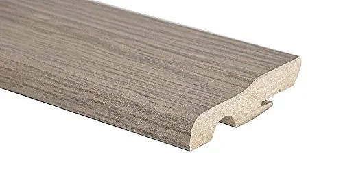 BATTISCOPA SAGOMATO MDF ROVERE SCURO – 5 BARRE – 12 ML
